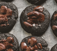 Black Sesame, Salt and Chocolate Cookies