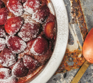 Knafeh Tatin with Plums