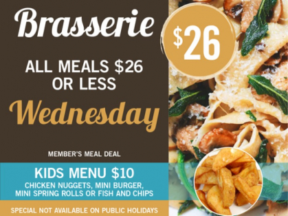 Wednesday Member's Meal Deal $26