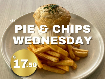 $17.50 Pie & Chips Wednesday