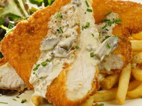 $16 Chicken Schnitzels at Hotel Mosman