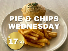 $17.50 Pie & Chips Wednesday