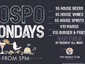 Hospo & Members’ Monday Specials